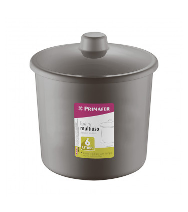 LIXEIRA C/ TAMPA 6L PLASTICO BR