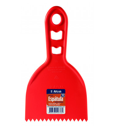 ESPATULA PLASTICA DENTADA 10CM