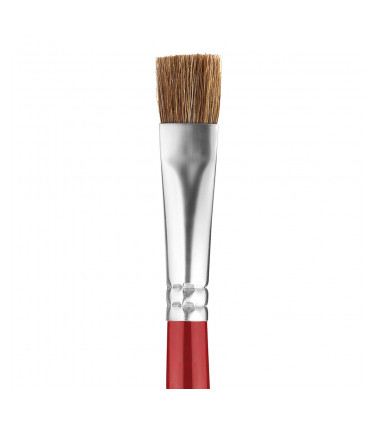 Goat soft bristle, flat tip artistic brush