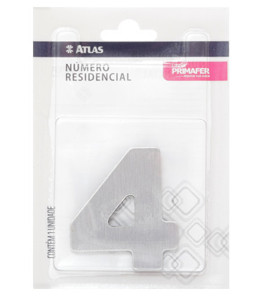 NUMERO PARA CASA 60MM ADESIVO 0 ACM ESC