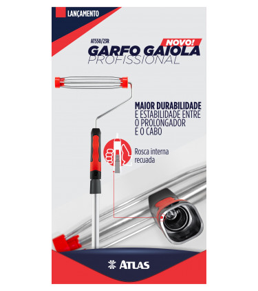 GARFO GAIOLA 5 ARAMES PARA PINTURA 23CM