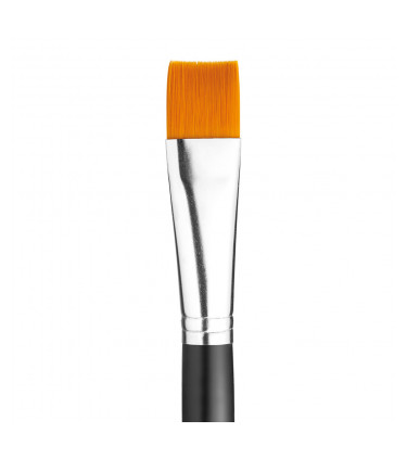 Synthetic bristle, flat tip artistic brush