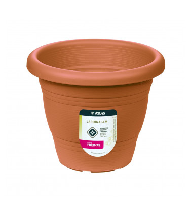 VASO REDONDO JARDIM 13CM PLASTICO BD