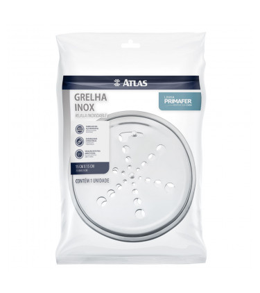 GRELHA CAIXA SIF D15CM C/CAIX INOX