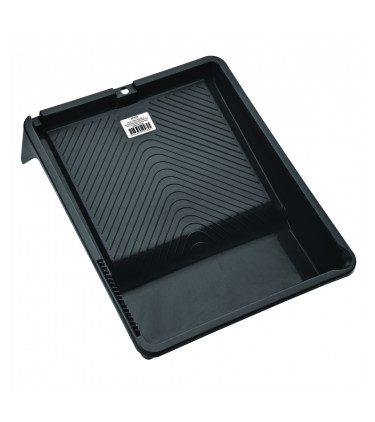 BANDEJA PLASTICA NEGRA GRANDE 9"