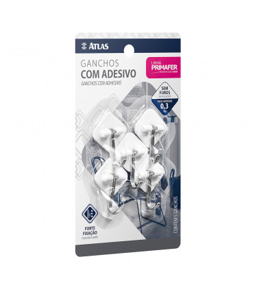 GANCHO ADHESIVO ABS/MET 0,3KG C