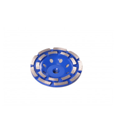 Indicado para uso en amoladoras angulares de 115 mm (4½”). Apto para desbaste de concreto, albañilería, mármol, granito y piedras decorativas.