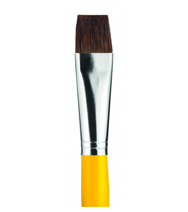 Ox ear hair, flat tip artistic brush