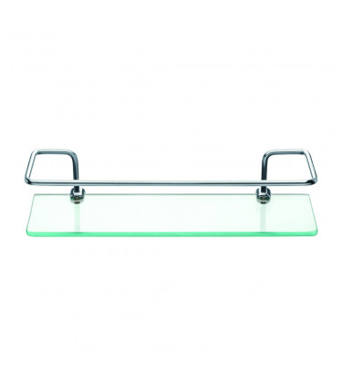 GLASS SHELVE WITH STEM 30X10CM 6PCS