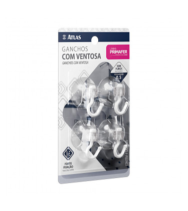 GANCHO VENTOSA 2PC 0,7KG PLASTICO