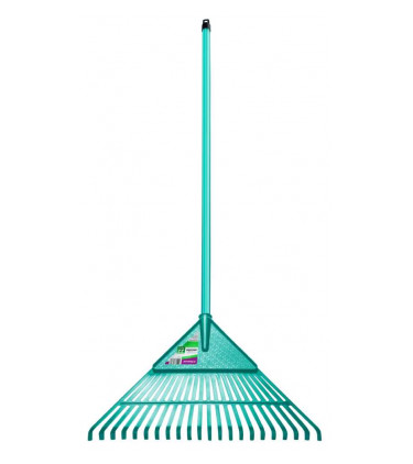 PLASTIC GARDEN BROOM WOOD HANDE 22