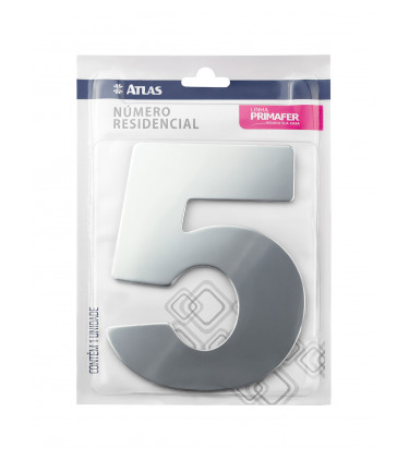 NUMERO PARA CASA ADESIVO 5 ACM ESP