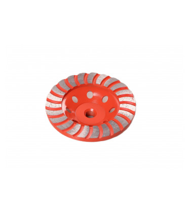 Indicado para uso en amoladoras angulares de 115 mm (4½”). Apto para desbaste de concreto, albañilería, mármol, granito y piedras decorativas.