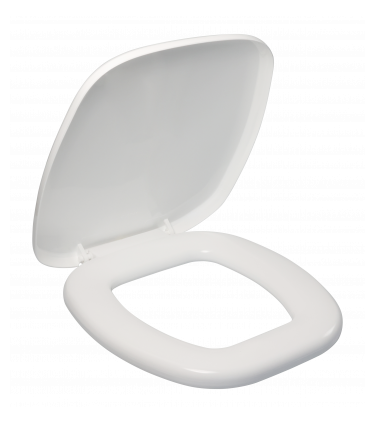 CUSHIONED TOILET SEAT MCARLO - WHITE