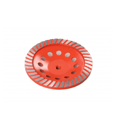 Está indicado para uso en amoladoras angulares de 180 mm (7”). Úselo para desbastar concreto, albañilería, mármol, granito y piedras decorativas.