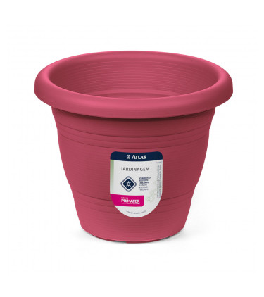 VASO REDONDO JARDIM 17CM PLASTICO BD