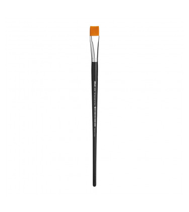 Synthetic bristle, flat tip artistic brush