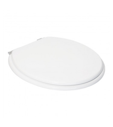 TOILET SEAT OVAL LACQUERED MDF - WHITE