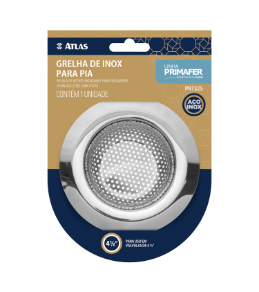 GRELHA DE INOX PARA PIA PREMIUM 11,5CM