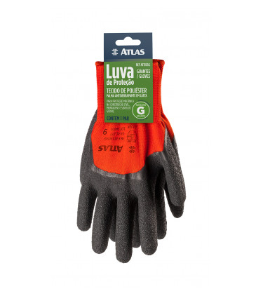 3/4 CRINKLED LATEX COATED GLOVE, SIZE 8