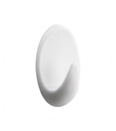 GANCHO ADESIVO 6PC 0,5KG OVAL PLAST BR