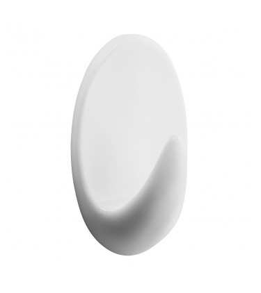 GANCHO ADESIVO 6PC 0,5KG OVAL PLAST BR