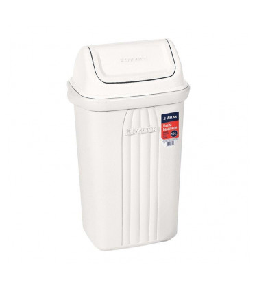 #BASURERO PLASTICO CON TAPA BASCULAN 10L