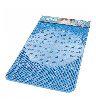 ALFOMBRA ANTIDELIZANTE AZUL 66X38CM 4PZ